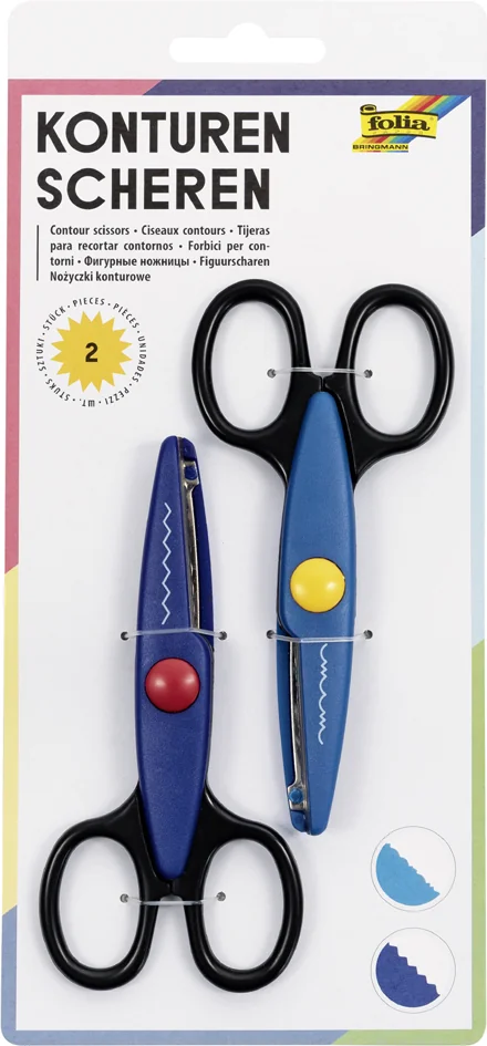 folia Ciseaux cranteurs, en set, longueur: env.145 mm - OEM 799/2