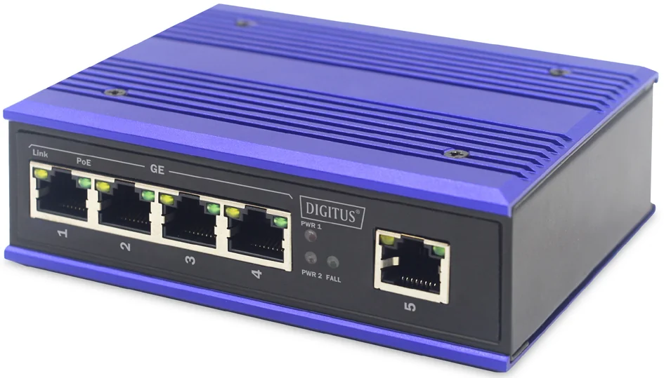 DIGITUS Commutateur Gigabit industriel PoE Switch, 4 ports - OEM DN-651120
