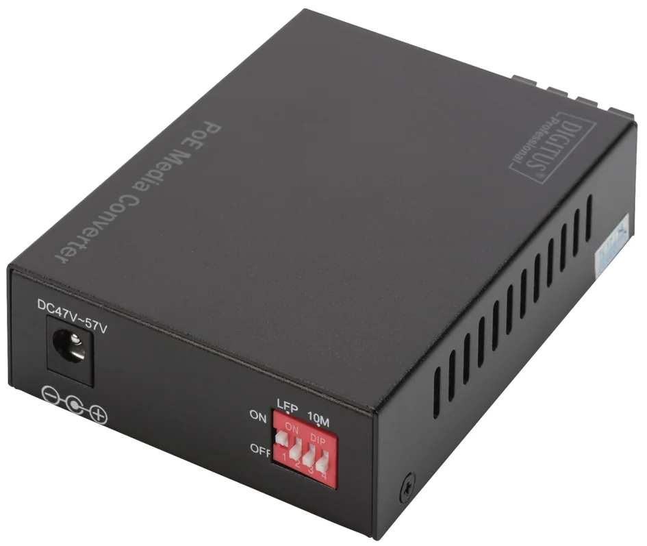 DIGITUS Convertisseur médias Gigabit PoE, RJ45 / SC, SM, PSE - OEM DN-82160