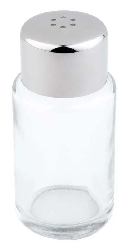 APS Salière/poivrière, verre/acier inoxydable, 6 trous - OEM 40438