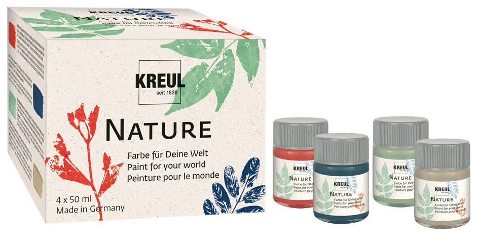 KREUL Peinture créative Nature, set de 4 x 50 ml - OEM 49440