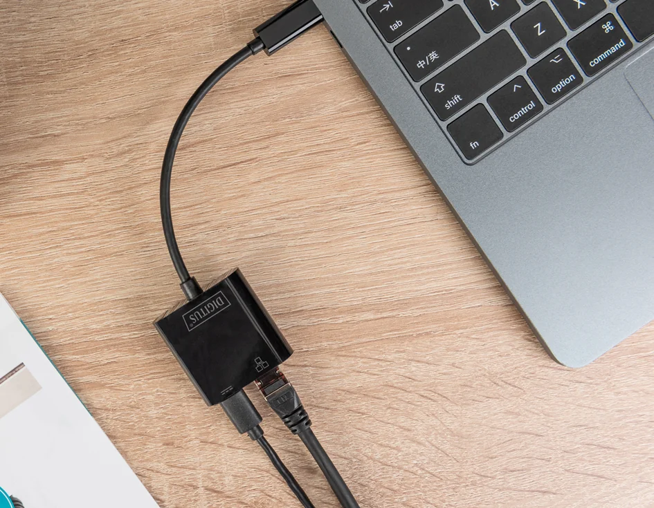 DIGITUS Adaptateur Ethernet Gigabit USB Type-C - OEM DN-3027 – Image 2