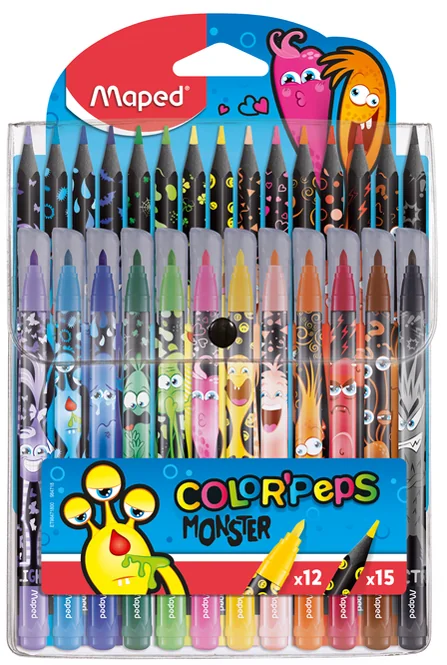 Maped Kit de coloriage COLOR'PEPS MONSTER, étui de 24 - OEM 984718