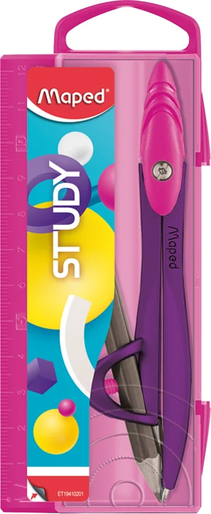 Maped Coffret compas STUDY FANCY, 2 pièces, assorti - OEM 194102