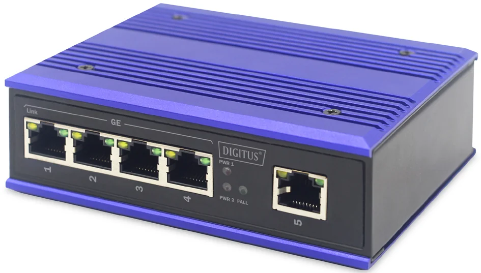 DIGITUS Commutateur industriel Gigabit, 5 ports, Unmanaged - OEM DN-651118