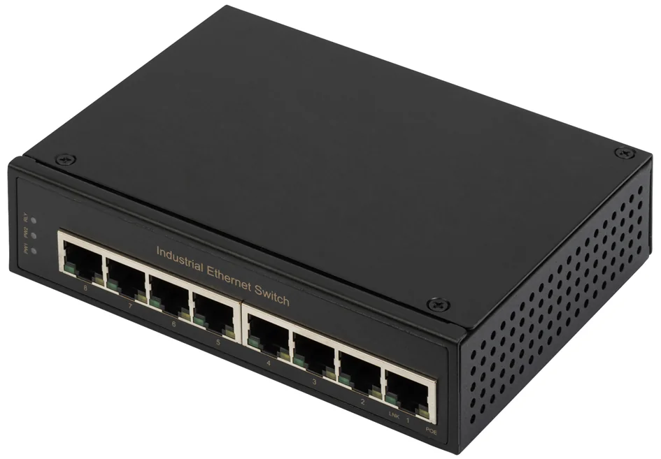 DIGITUS Commutateur Gigabit Ethernet industriel, 8 ports - OEM DN-651108