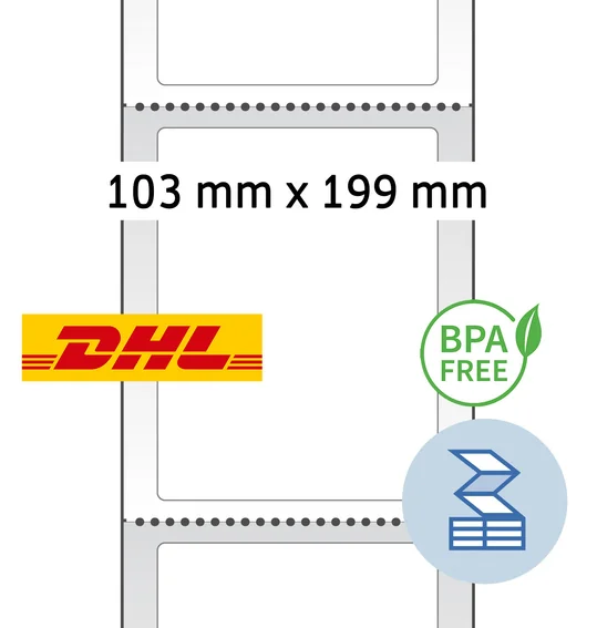 HERMA Etiquettes d'expédition thermiques, 103 x 199 mm - OEM 58506