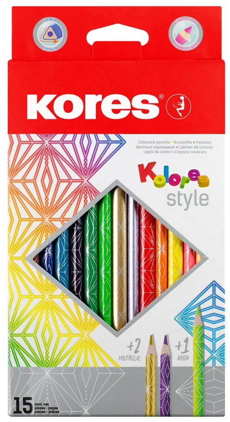 Kores Crayon de couleur 'Kolores Style', étui carton de 26 - OEM BB93320