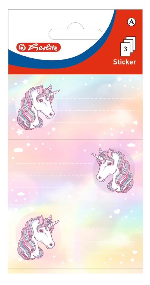 herlitz Étiquettes pour livres Licorne, 76 x 35 mm - OEM 300006078