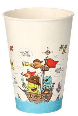 PAPSTAR Gobelet en carton 'Pirates', 0,2 l - OEM 88494