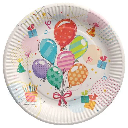 PAPSTAR Assiette en carton 'Fête', rond, 230 mm - OEM 88582