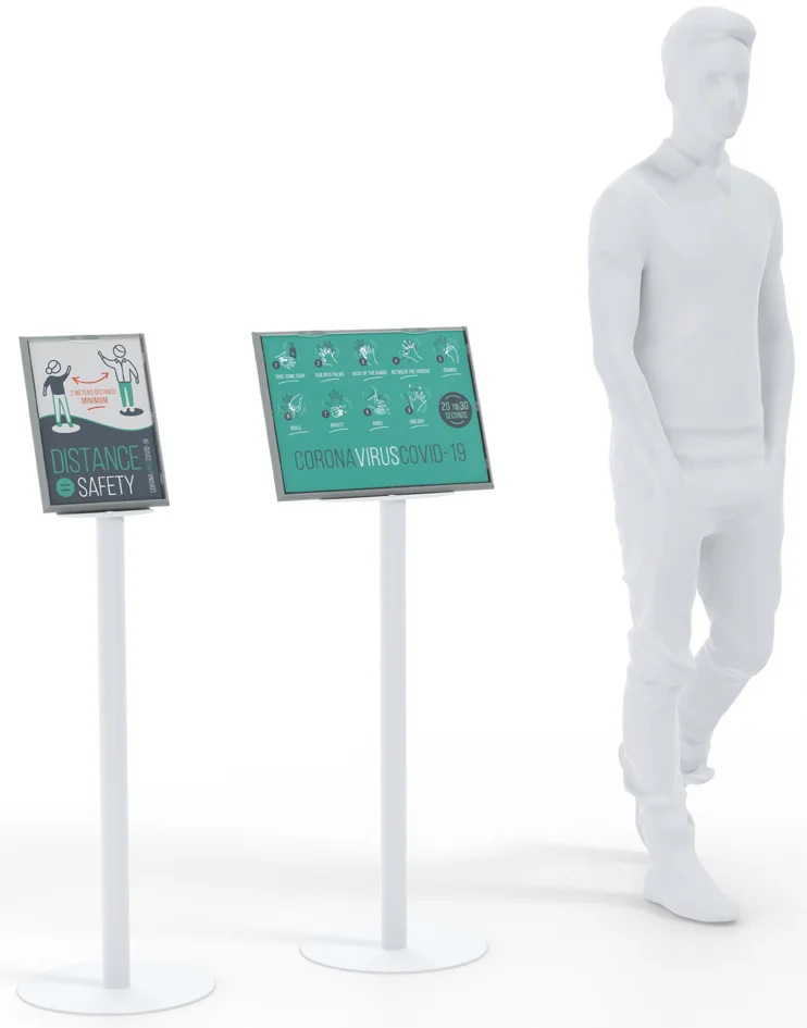 PAPERFLOW Porte-infos, A3, hauteur : 1.272 mm - OEM PIA3.35.13