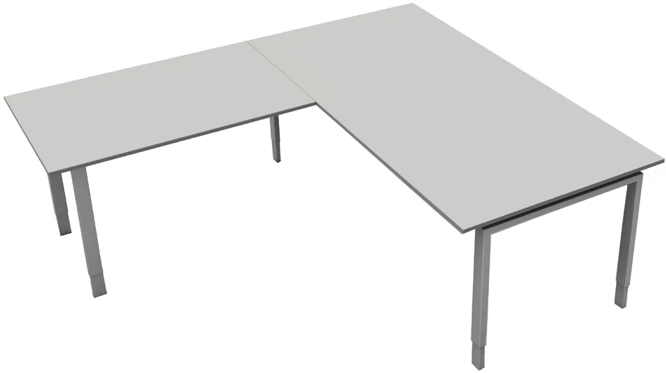 kerkmann Table de conférence Form 5 à élément d'angle, gris - OEM 11417311