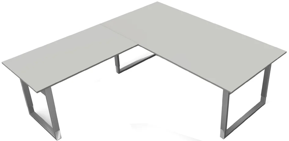 kerkmann Table de conférence Form 5, (L)2.000 mm, gris clair - OEM 11406911