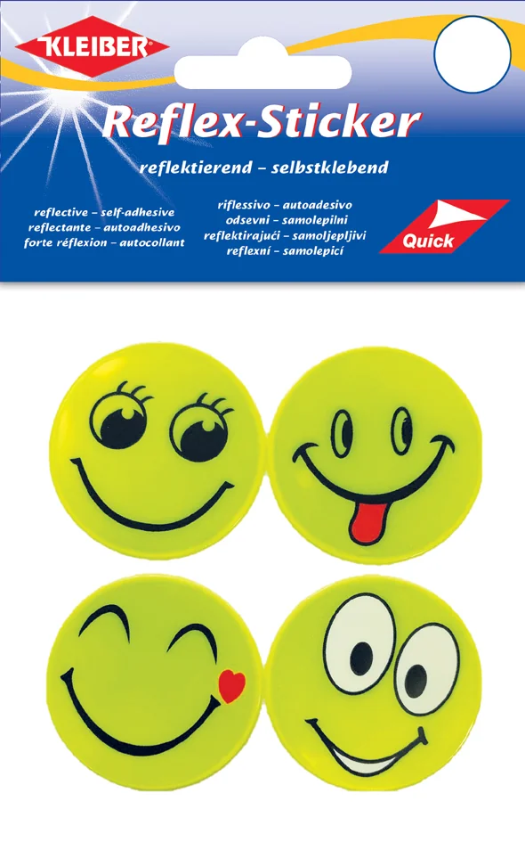 KLEIBER Sticker réfléchissant 'Happy Face', jaune - OEM 61186