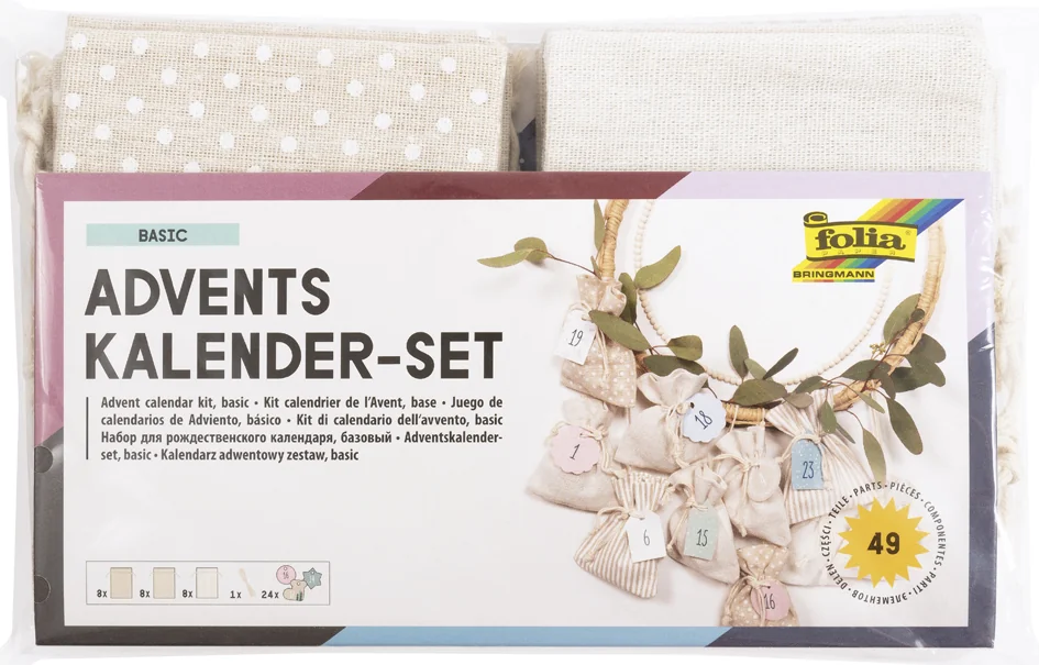 folia Set pour calendrier de l'avent BASIC, sachet en tissu - OEM 64121