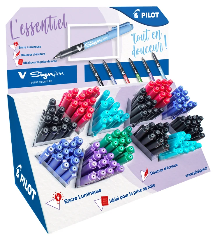PILOT Stylo feutre V Sign Pen, présentoir de 144 - OEM 548416