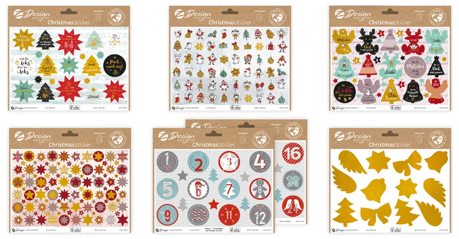 AVERY Zweckform ZDesign Sticker tendance assortiment Noël - OEM 54625 – Image 4
