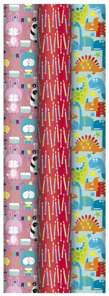 Clairefontaine Papier cadeau 'Enfants', en présentoir - lot de 60 - OEM 211930C
