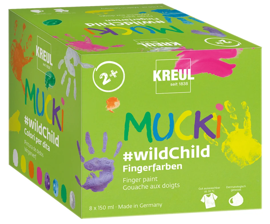 KREUL Gouache aux doigts 'MUCKI', set Premium #wildChild - OEM 2305