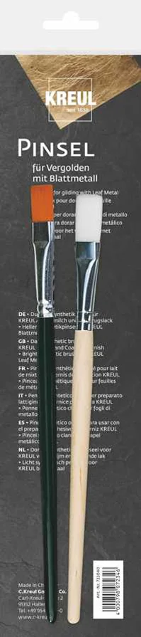 KREUL Pinceau pour dorure avec feuille métal, set de 2 - OEM 723040
