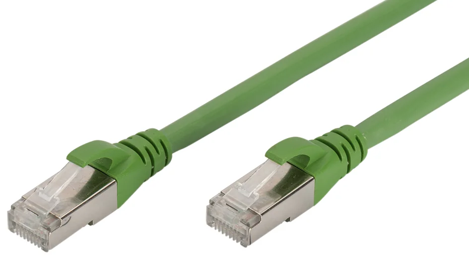 DIGITUS Câble de brassage, Cat.6A, S/FTP, 10,0 m, vert - OEM DK-1644-A-PUR-1