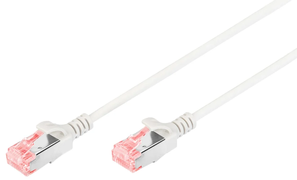 DIGITUS Câble de brassage Slim, Cat.6, U/UTP, 1,0 m, gris - OEM DK-1617-010S