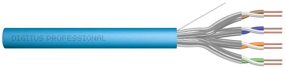 DIGITUS Câble d'installation, Cat. 6A, U/FTP, 500 m, bleu - OEM DK-1625-A-VH-5