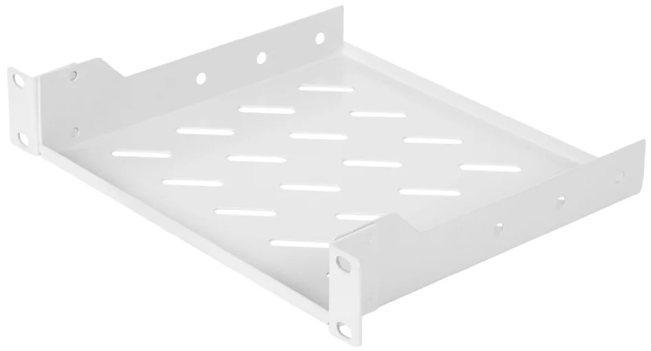DIGITUS Etagère 10', 1 U, installation fixe, noir - OEM DN-10-TRAY-2-B