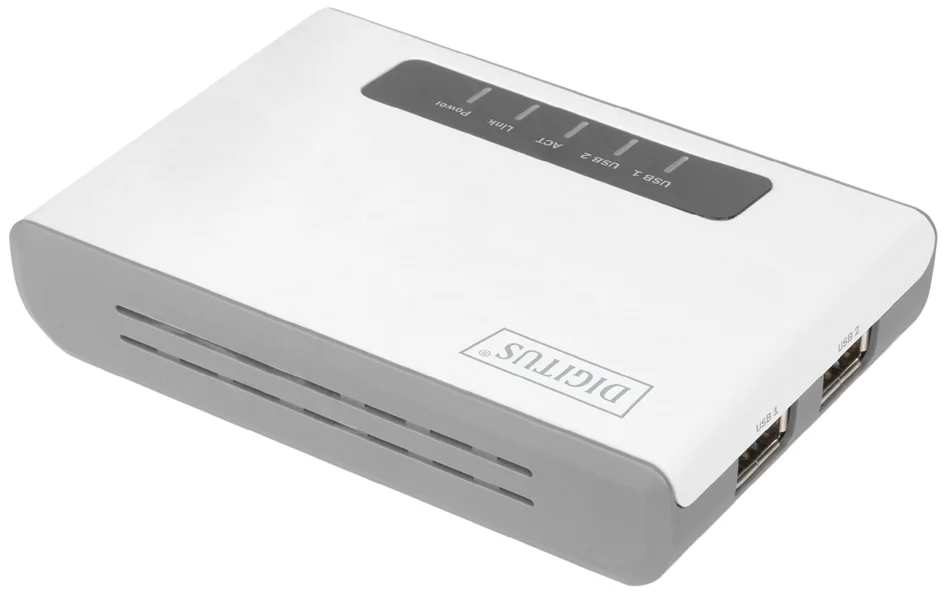 DIGITUS Serveur réseau multifonctions sans fil 2 ports USB - OEM DN-13024
