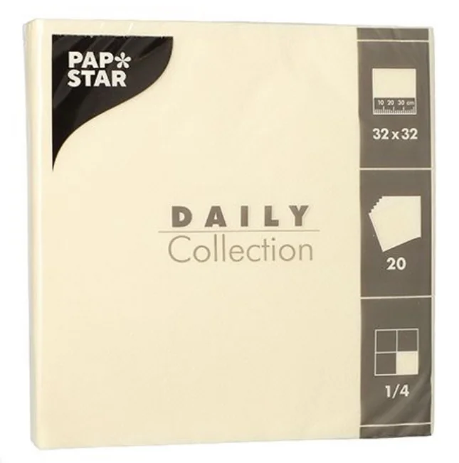 PAPSTAR Serviettes, 320 x 320 mm, 3 couches, bordeaux - OEM 89617
