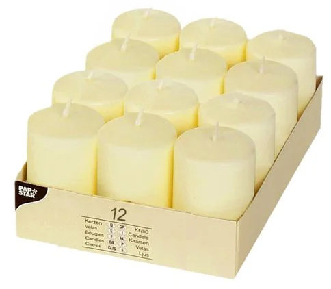 PAPSTAR Bougie cylindrique 'Ivory', diamètre: 40 mm, ivoire - OEM 15360