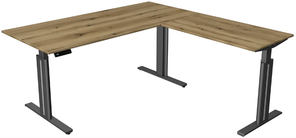 kerkmann Table de bureau assis-debout Move 3 elegant, gris - OEM 10325013