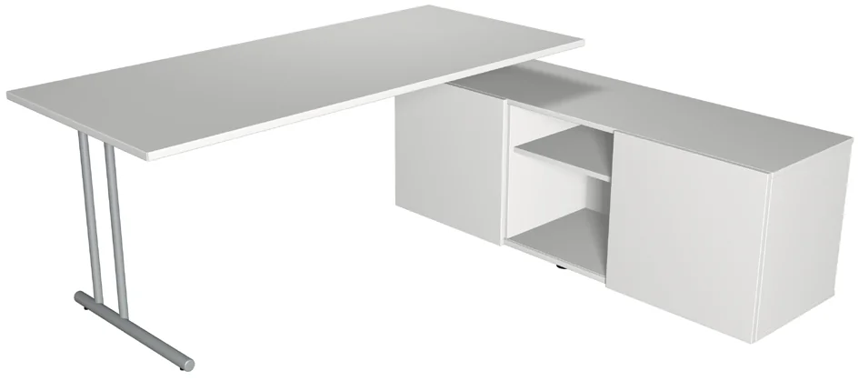 kerkmann Poste de travail complet Start Up, blanc - OEM 11493010