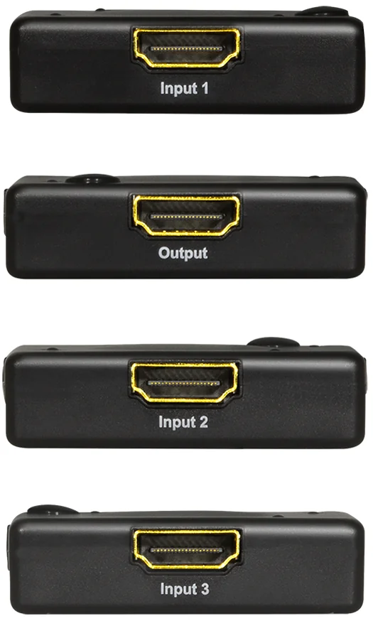 LogiLink Mini commutateur HDMI Full HD, 3 ports, noir - OEM HD0041
