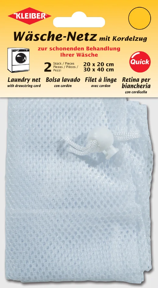 KLEIBER Set de 2 filets à linge, à cordon de serrage, blanc - OEM 92200