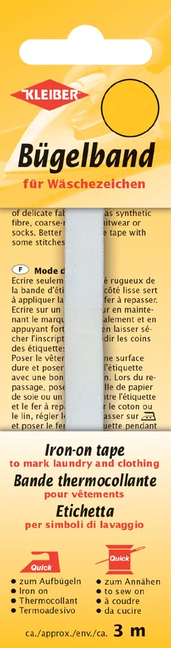 KLEIBER Ruban thermocollant / étiquetage de vêtements - OEM 24001