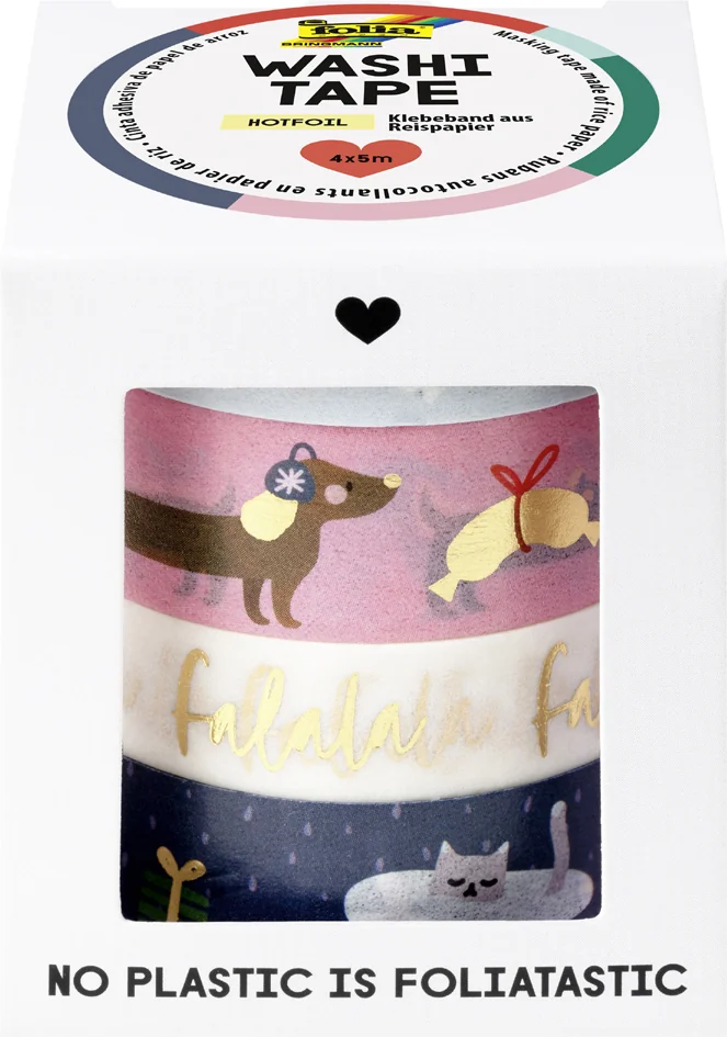 folia Ruban adhésif décoratif Washi-Tape Noël FALALA, set 4 - OEM 26450