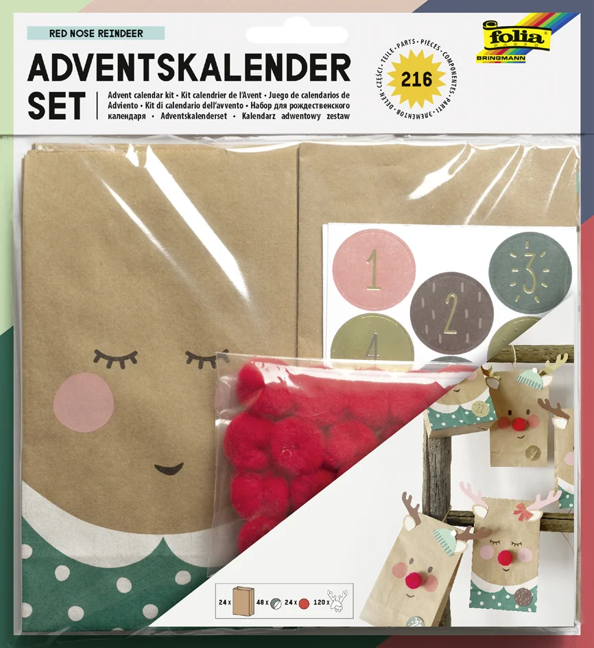 folia Kit pour calendrier de l'Avent RED NOSE REINDEER, 216 - OEM 9384