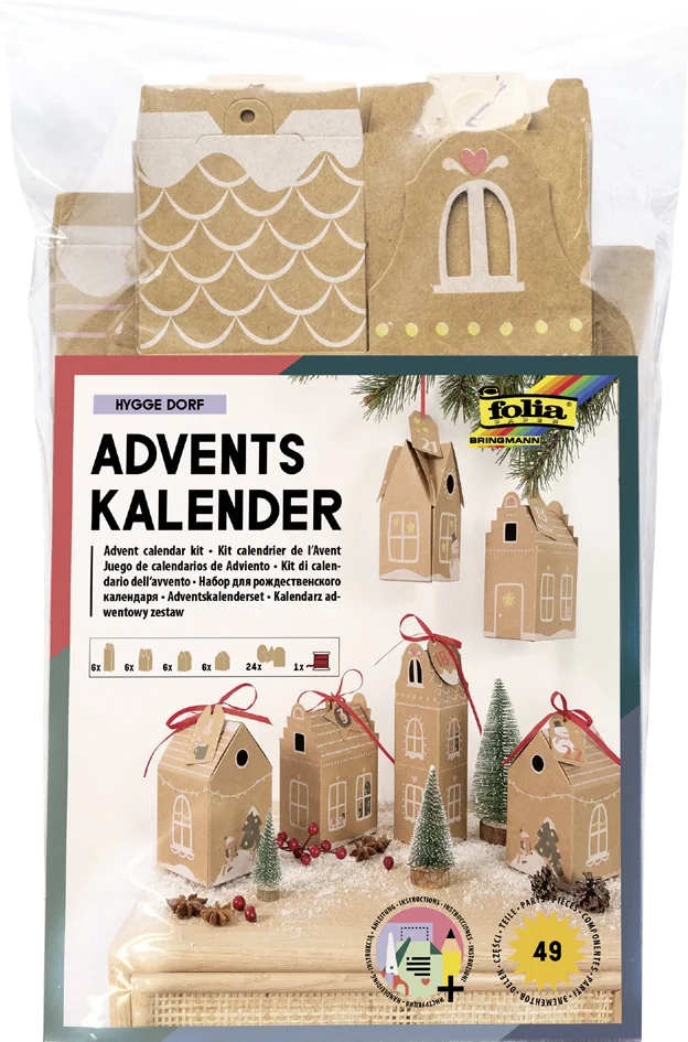 folia Kit pour calendrier de l'Avent HYGGE DORF, 49 pièces - OEM 9385