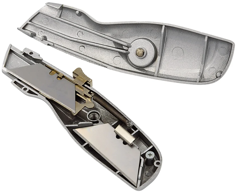 WEDO Cutter de sécurité ALU, lame trapèze, argent - OEM 78 808