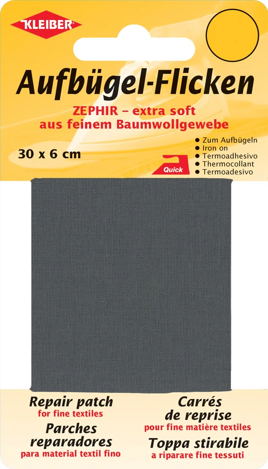 KLEIBER Patch thermocollant Zephir, 300 x 60 mm, blanc - OEM 31006