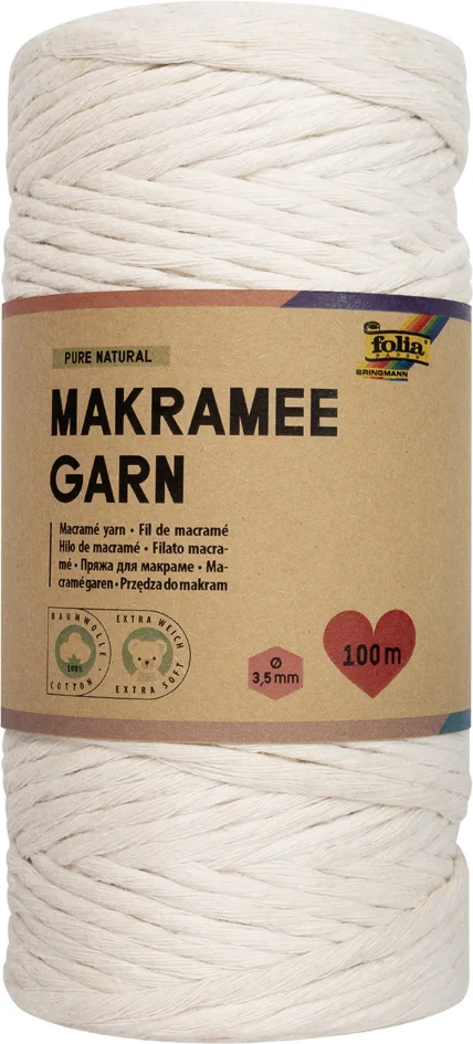 folia Fil de macramé SOFT GREEN, longueur: 100 m - OEM 24992
