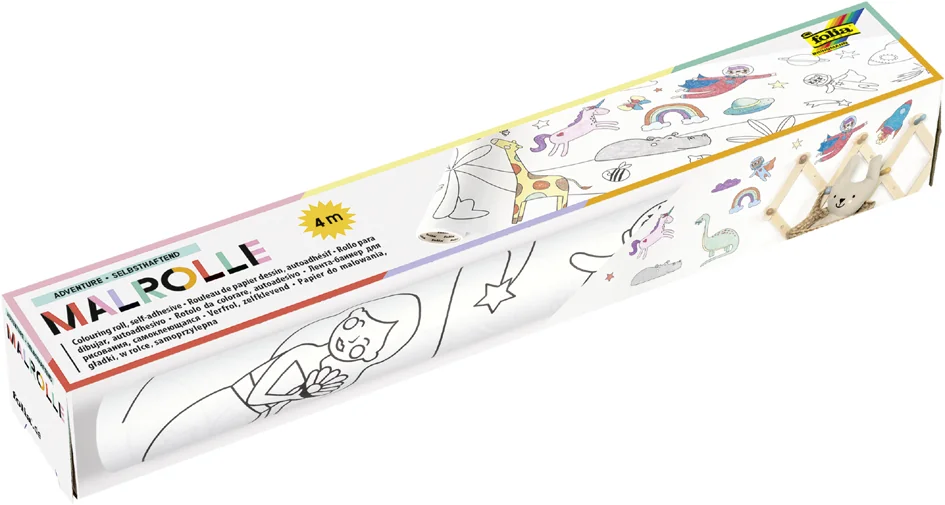 folia Rouleau de coloriage, motifs ADVENTURE, 300 mm x 4 m - OEM 83902