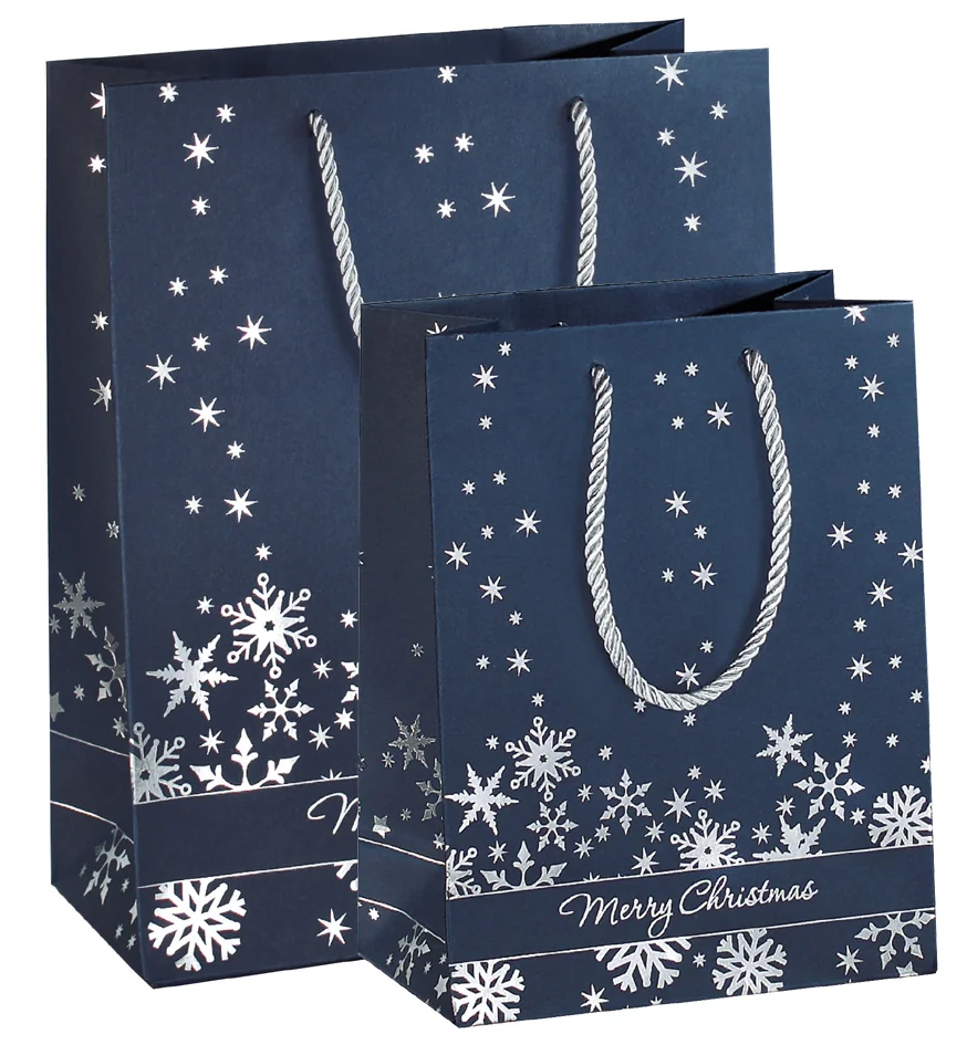 sigel Sac cadeau de Noël 'Silver Snowflakes', petit - OEM GT111