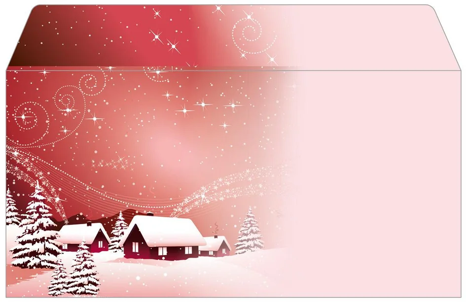 sigel Enveloppe à motif de Noël 'Silent Night', format long - OEM DU033