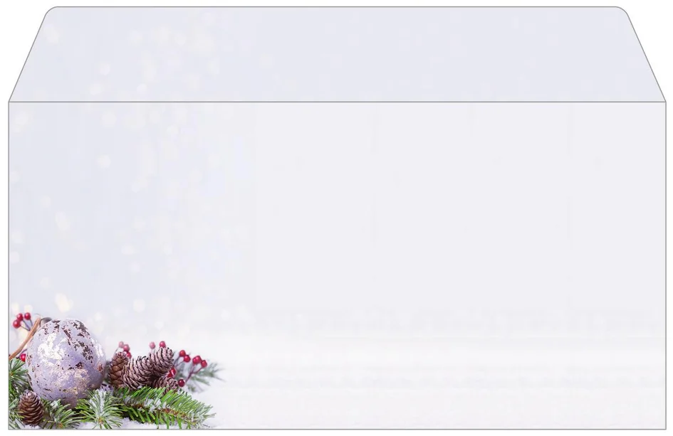 sigel Enveloppe à motif de Noël 'Rustic White', DL - OEM DU673 – Image 3