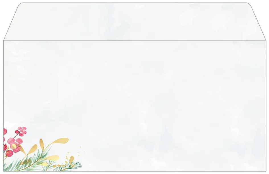 sigel Enveloppe à motif de Noël 'Rustic White', DL - OEM DU673 – Image 6