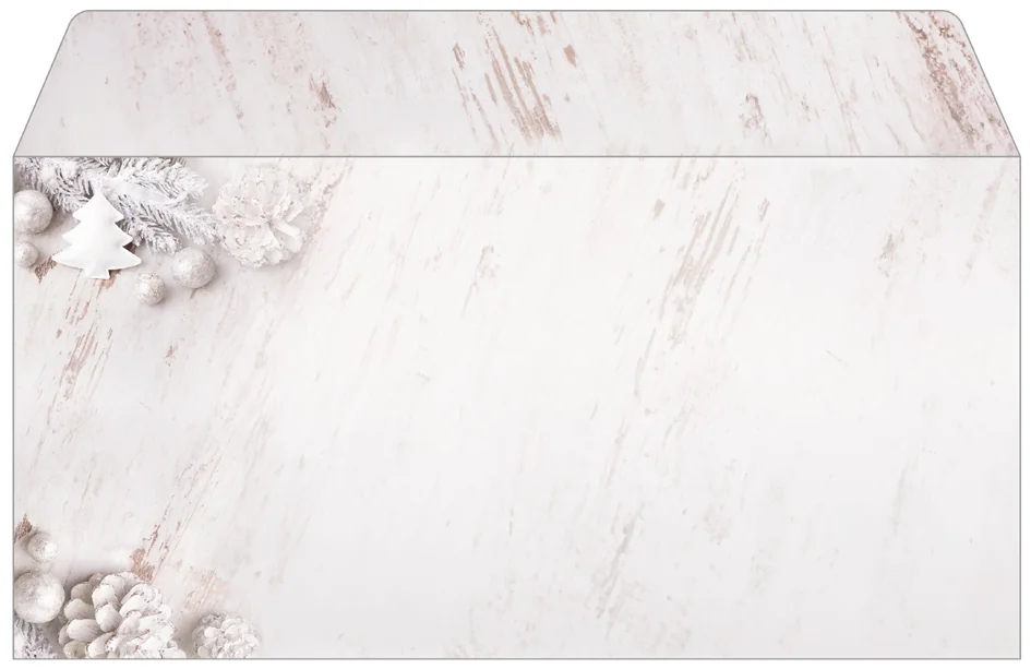 sigel Enveloppe à motif de Noël 'Rustic White', DL - OEM DU673 – Image 9