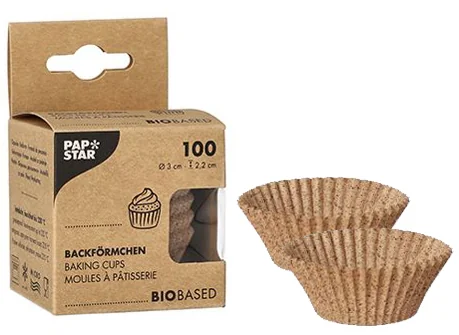 PAPSTAR Moule à pâtisserie, coques de cacao, 30 mm, naturel - OEM 88693